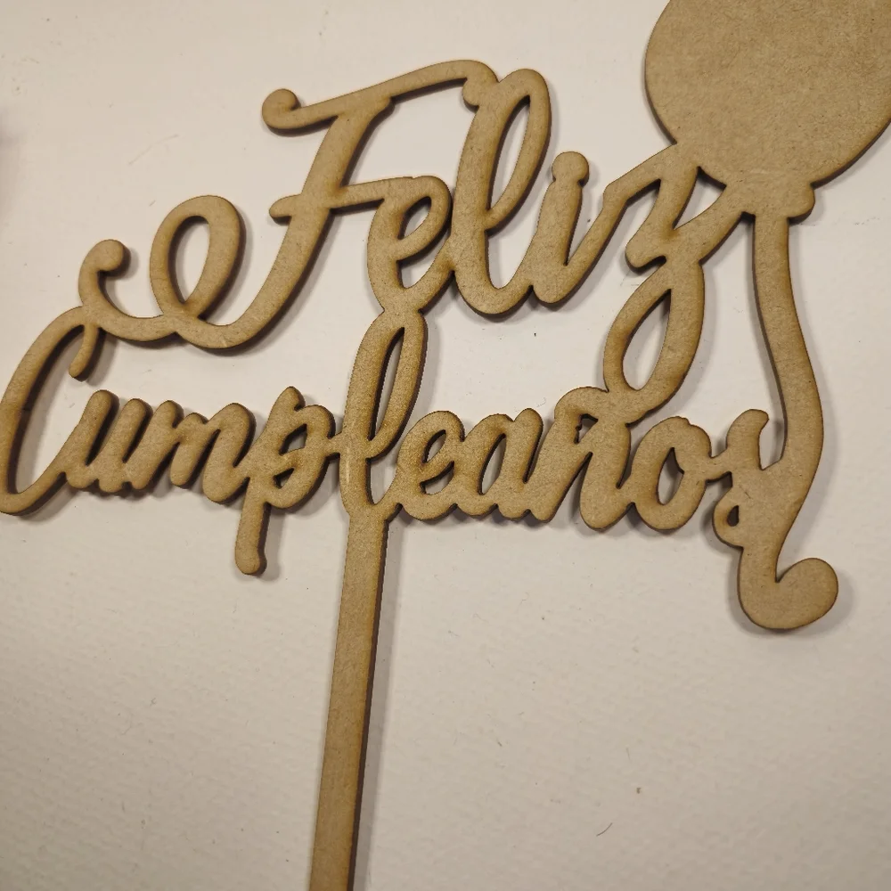 Feliz Cumpleaños Cake Topper - Happy Birthday Cake Topper Spanish